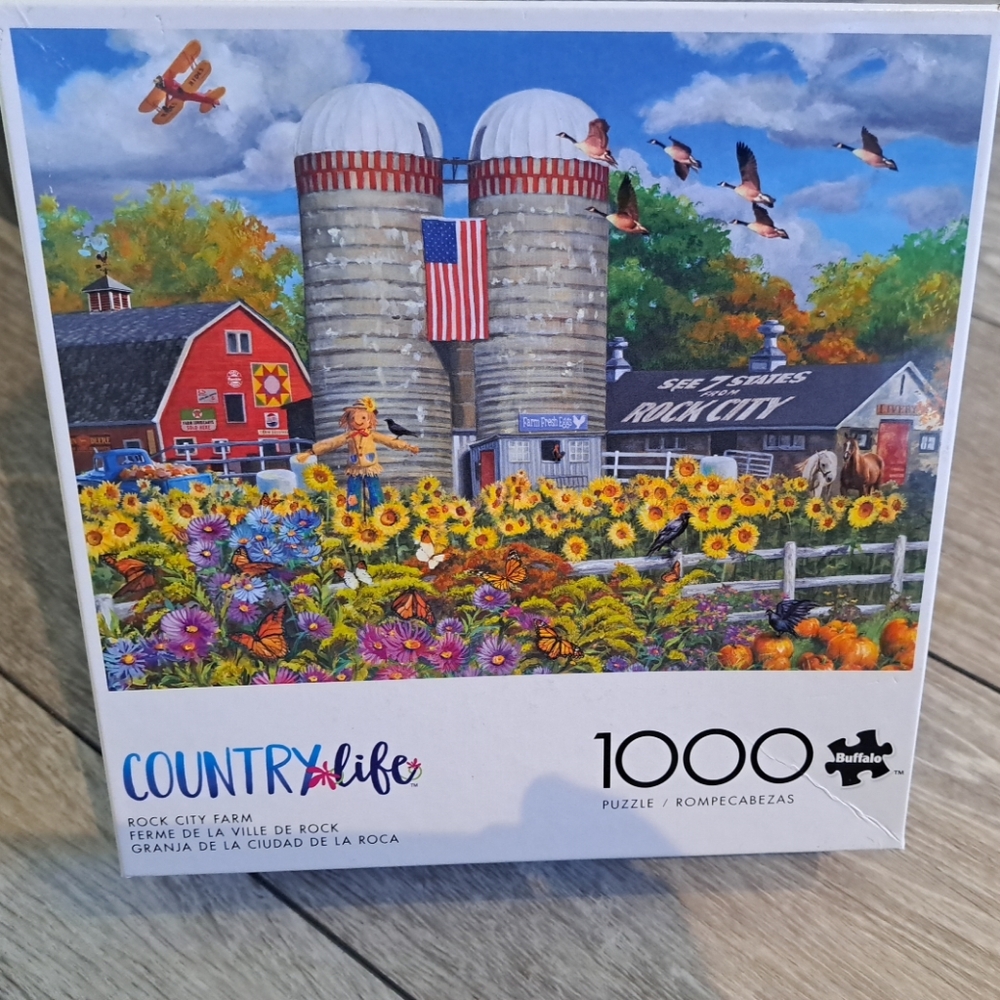 Buffalo Games Country Life Puzzle - Rock City Farm. 1000 Pieces